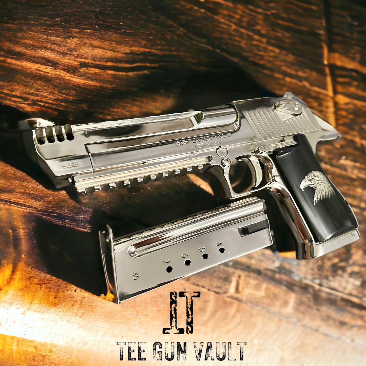 MAGNUM RESEARCH DESERT EAGLE HIGH POLISHED MIRROR FINISH 50AE