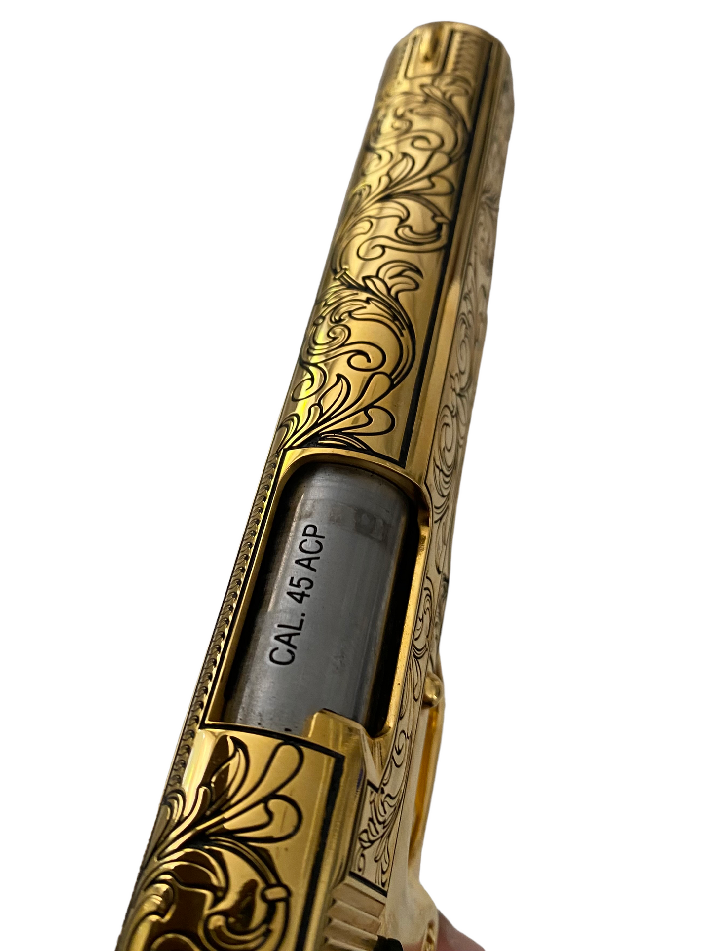 ROCK ISLAND 1911 24K GOLD PLATED SCROLL ENGRAVED 45ACP