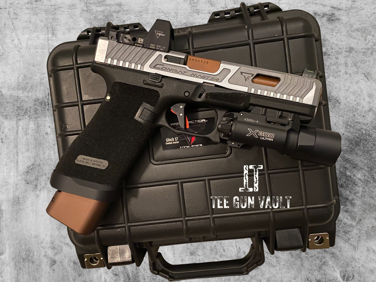 TARAN TACTICAL COMBAT MASTER GLOCK 17 GEN 5 GRAY SLIDE FULLY LOADED NIB!