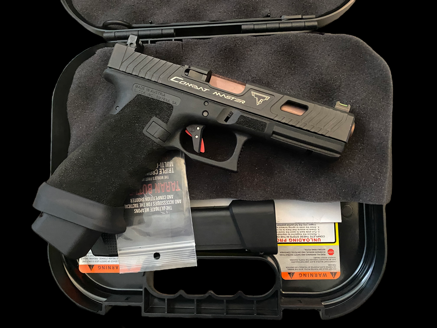 GLOCK 17 GEN 3 TARAN TACTICAL COMBAT MASTER 9MM LIKE NEW W/OPTIC CUT (pre-owned)