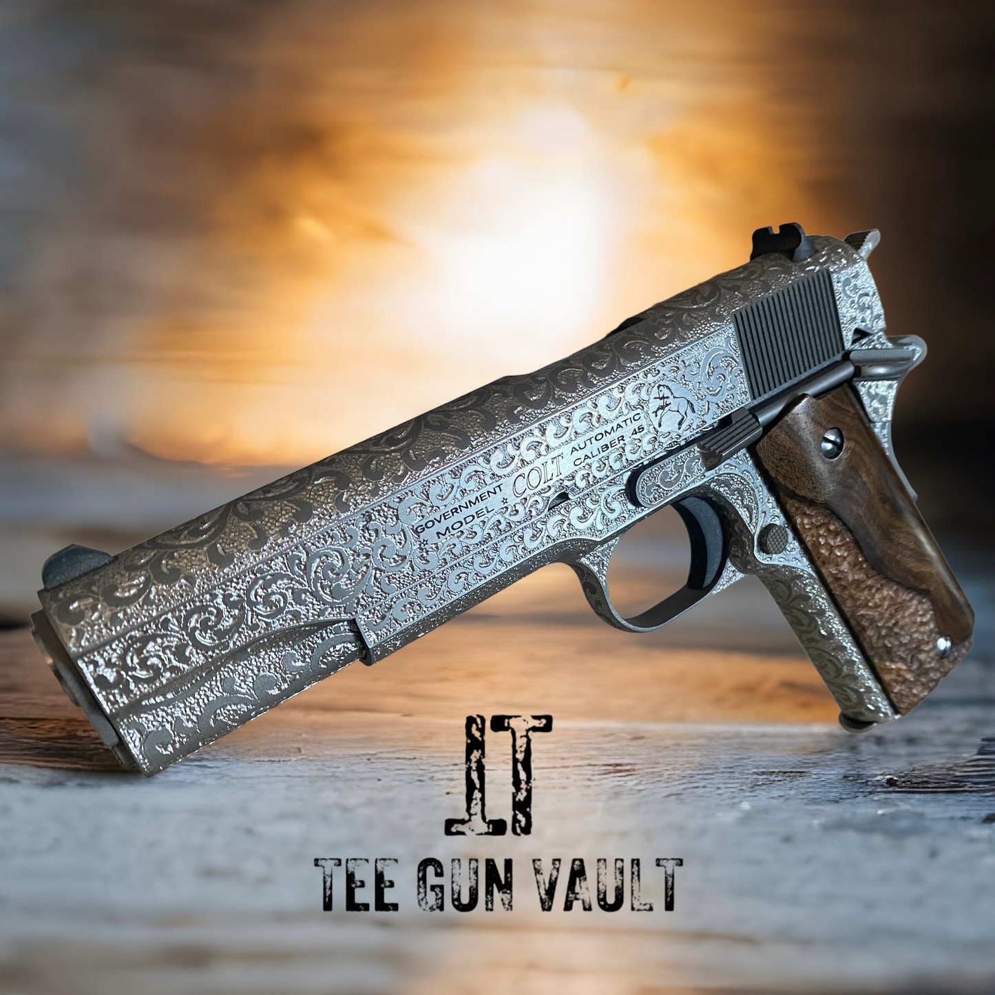 COLT 1911 CUSTOM GOVERNMENT 5” FULLY ENGRAVED 45ACP