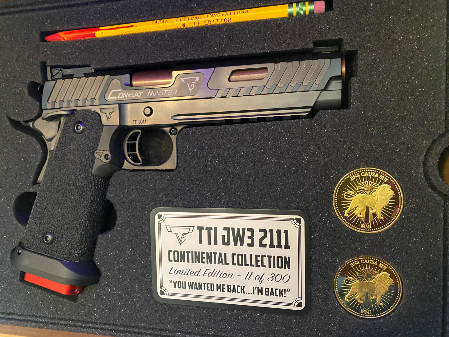TARAN TACTICAL JW3 COMBAT MASTER LIMITED EDITION 1/300 SET SERIAL NUMBER 11 !!!