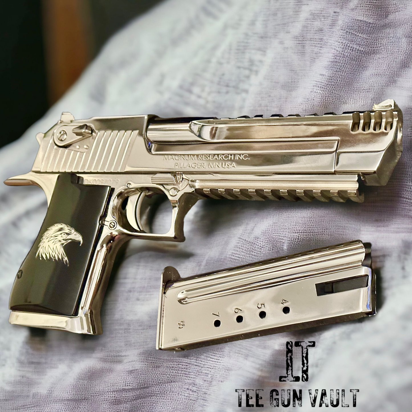 MAGNUM RESEARCH DESERT EAGLE HIGH POLISHED MIRROR FINISH 50AE