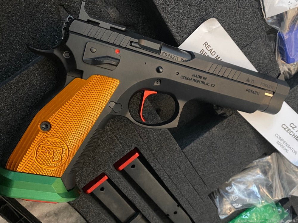 CZ 75 TS CZECHMATE PARROT SEMI AUTO 9MM COMPETITION NIB
