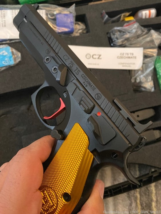 CZ 75 TS CZECHMATE PARROT SEMI AUTO 9MM COMPETITION NIB