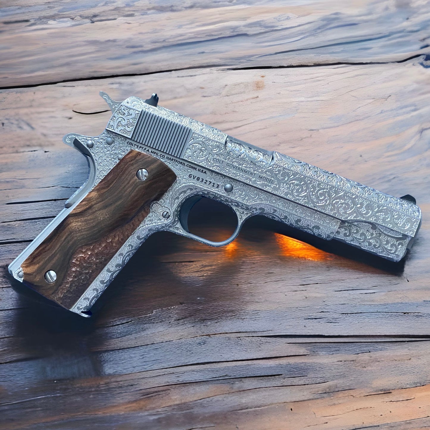 COLT 1911 CUSTOM GOVERNMENT 5” 45ACP FULLY ENGRAVED