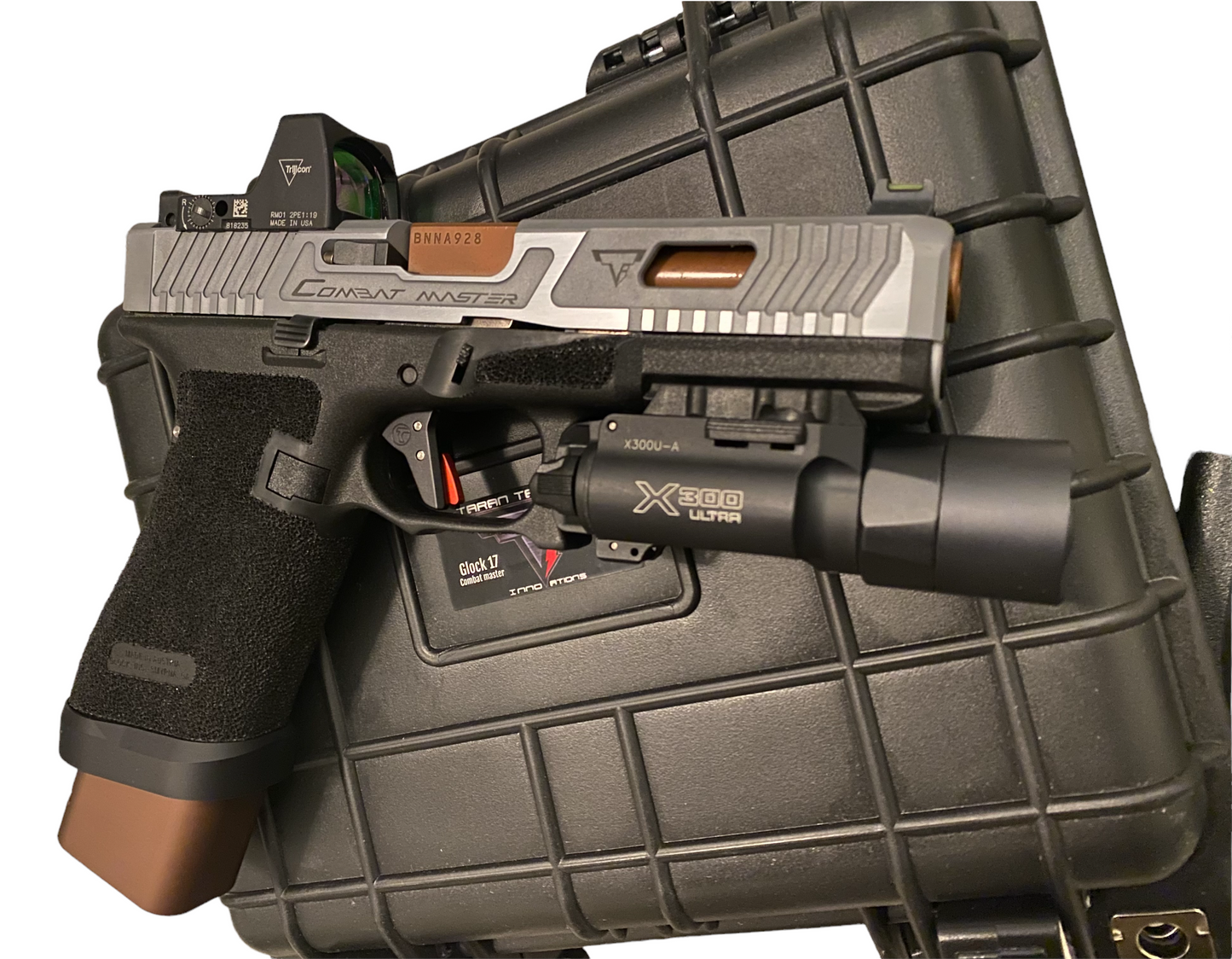 TARAN TACTICAL COMBAT MASTER GLOCK 17 GEN 5 GRAY SLIDE FULLY LOADED NIB!