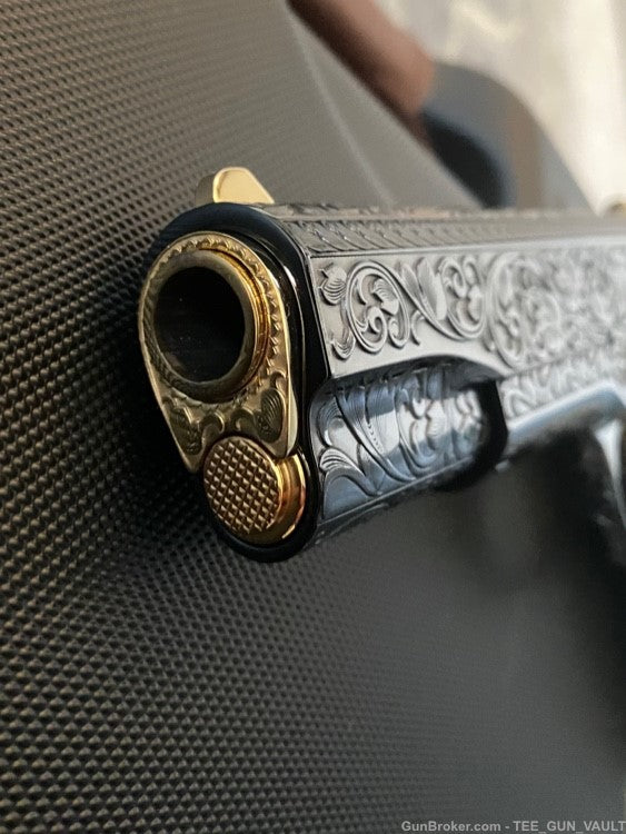 CUSTOM COLT 1911 GOVERNMENT ROYAL BLUE FINISH WITH 24k GOLD ACCENTS NIB!
