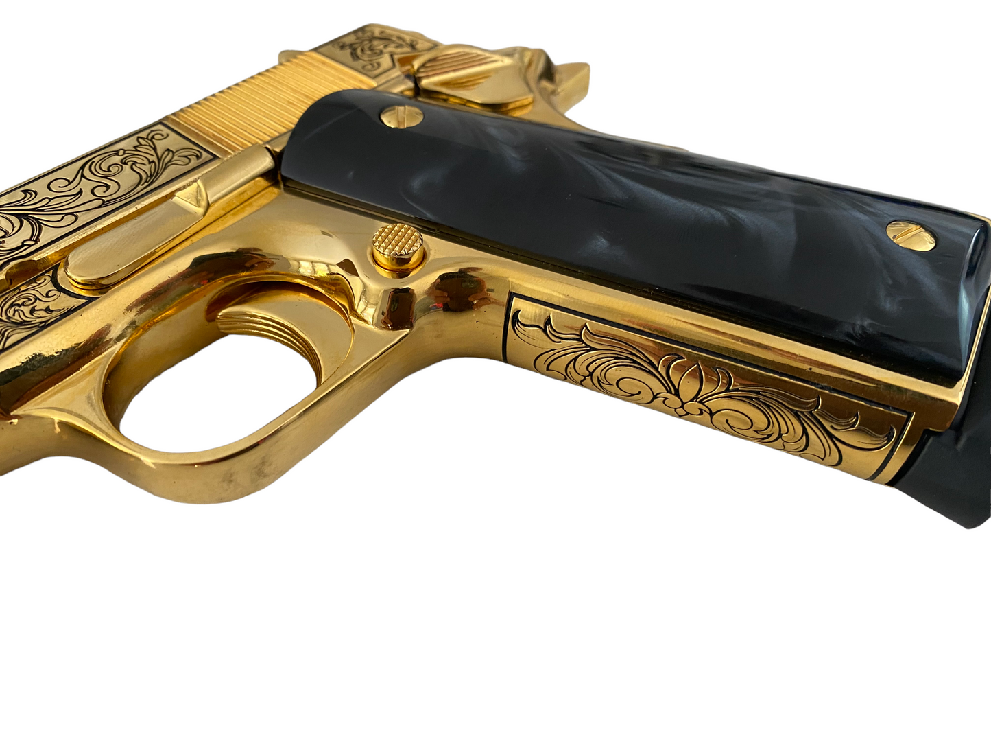 ROCK ISLAND 1911 24K GOLD PLATED SCROLL ENGRAVED 45ACP