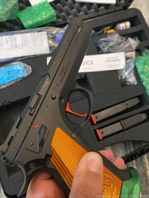 CZ 75 TS CZECHMATE PARROT SEMI AUTO 9MM COMPETITION NIB