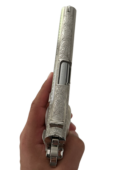 COLT CUSTOM 1911 FULLY ENGRAVED HIGH POLISHED AND NICKEL PLATED .45ACP