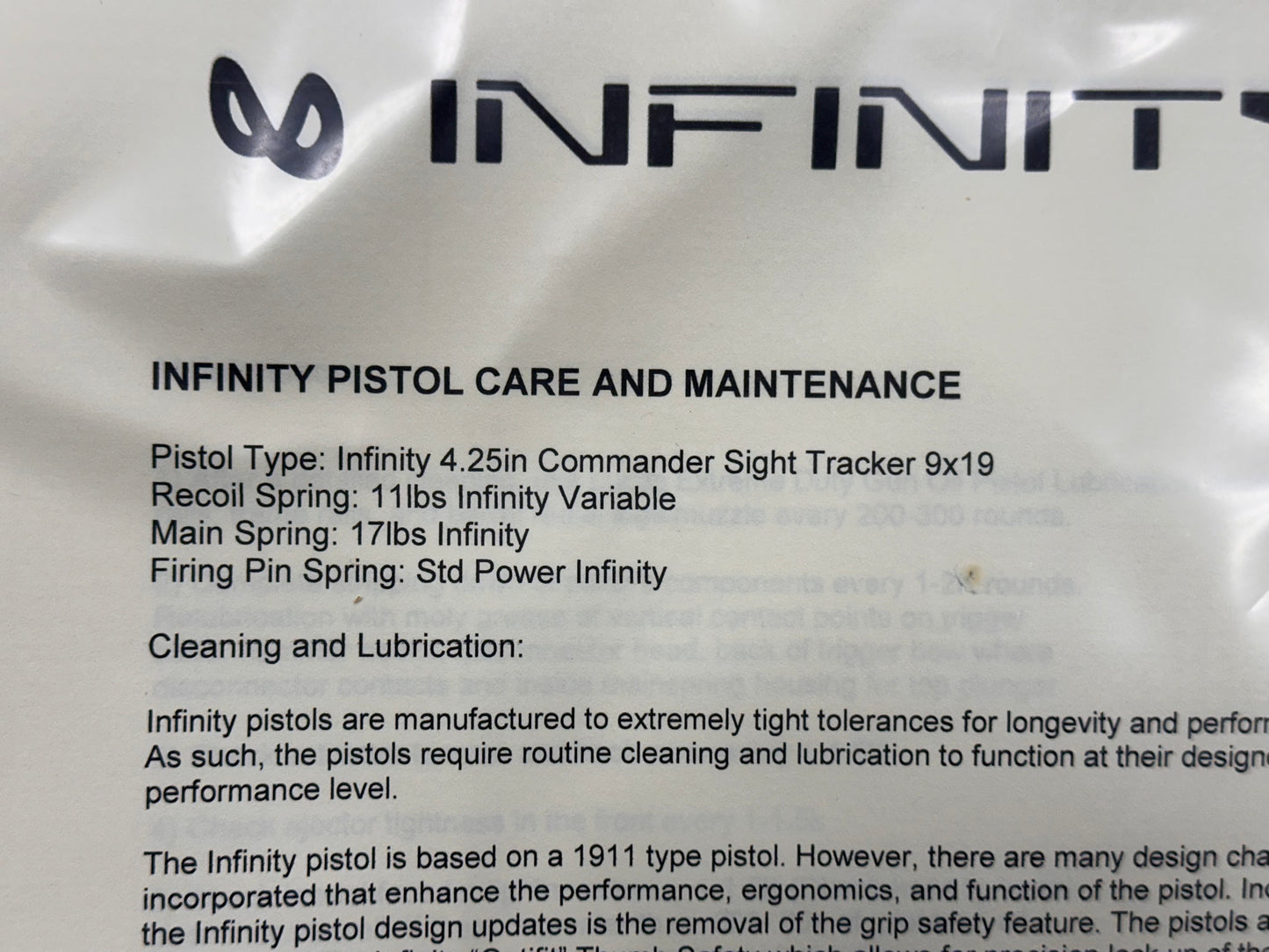 SVI/INFINITY “ANGRY” BABY BIRD CUSTOM 1 OF 1 COMMANDER SIGHT TRACKER 4.25” WITH TRIJICON SRO 9MM