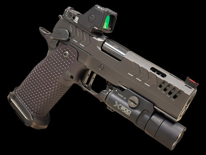 CNC GUNWORKS “AKIRA” 4.6” PORTED DOUBLE STACK IN 9MM (optic and light not included)