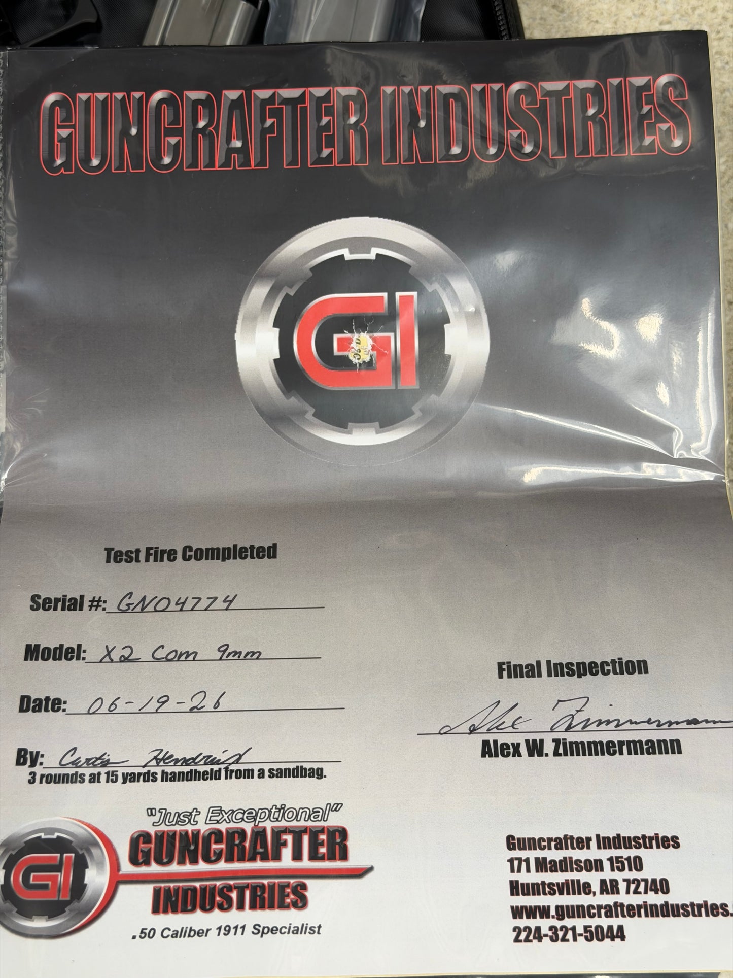 GUNCRAFTER HELLCAT X2 COMMANDER 9MM POLISHED FLATS OPTIC READY