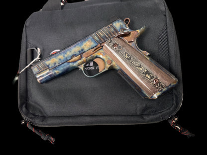 KINGS RIVER CUSTOM FCC 1911 COMMANDER FULL CASE HARDENED 9MM WITH MASTERPIECE