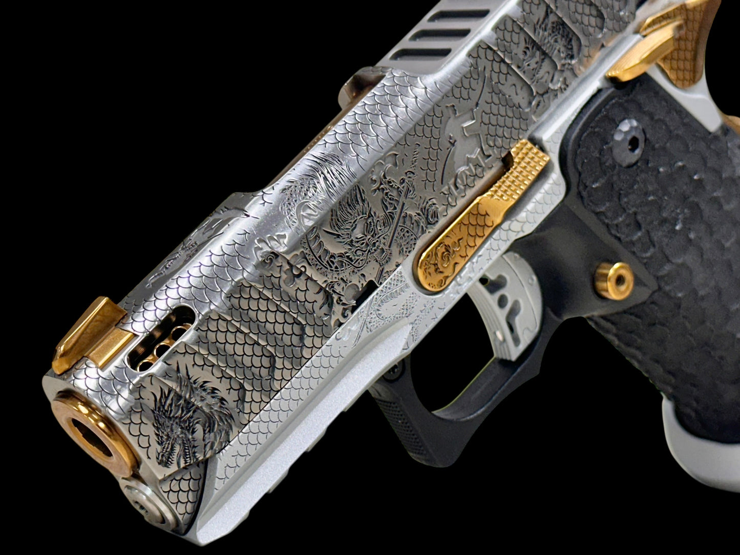 BUL ARMORY SAS II ULTRALIGHT PRO 2 PORTED “SAMURAI” 3.25” SILVER/COPPER PVD FINISH