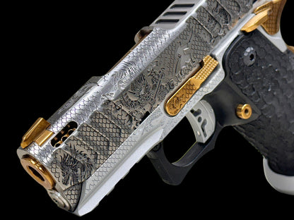 BUL ARMORY SAS II ULTRALIGHT PRO 2 PORTED “SAMURAI” 3.25” SILVER/COPPER PVD FINISH