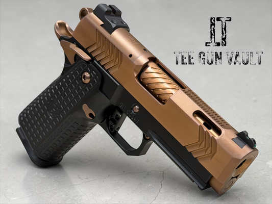 GUNCRAFTER INDUSTRIES X3 POLARA PORTED OFFICER FRAME IN POLISHED COPPER FINISH OPTIC READY 9MM