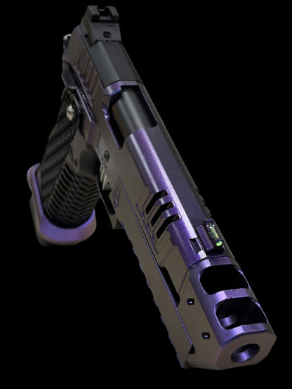 STACCATO CUSTOM P X SERIES “MYSTIQUE” COMP WITH ALUMINUM GRIPS AND EDGE TRIGGER (READ DESCRIPTION)