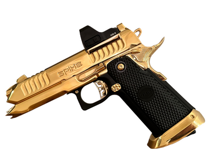 BUL ARMORY SAS II SPIKE CUSTOM 1 OF 1; 24K GOLD PLATED HIGH POLISHED 9MM