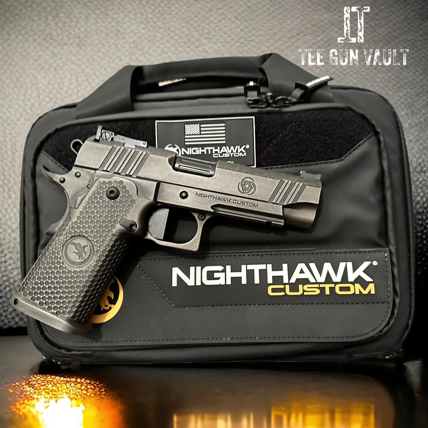 Nighthawk Custom, Bob Marvel, 9mm, Double Stack. Commander, 4.25" (unfired)