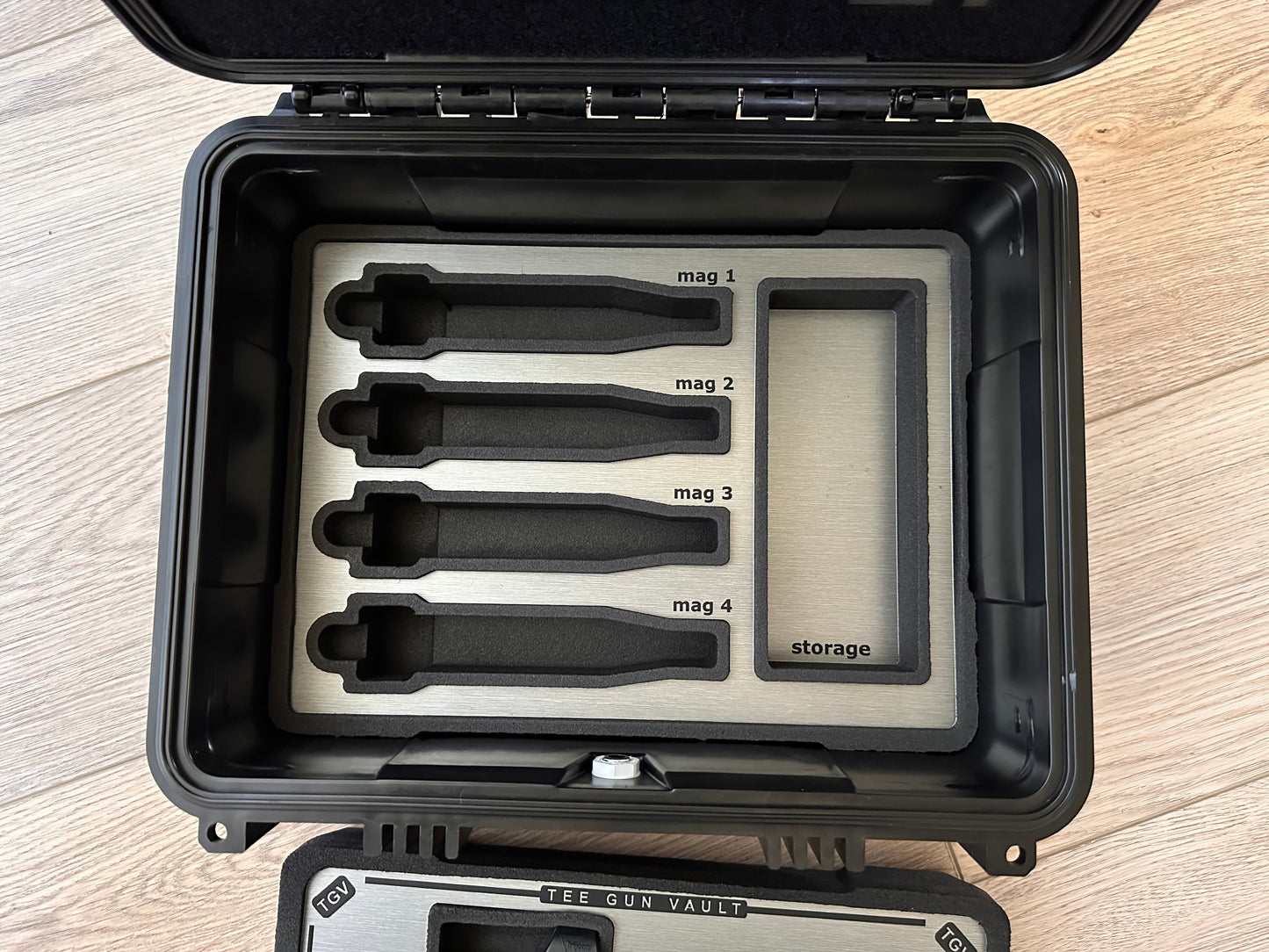 STACCATO CUSTOM XC “VITA FINITA” 3D ENGRAVED IN POLISHED PVD SILVER/COPPER FINISH.