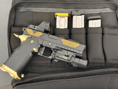 COMBAT PRECISION M5 CUSTOM 2011 PORTED WITH TRIJICON SRO & X300 9MM (Pre owned)