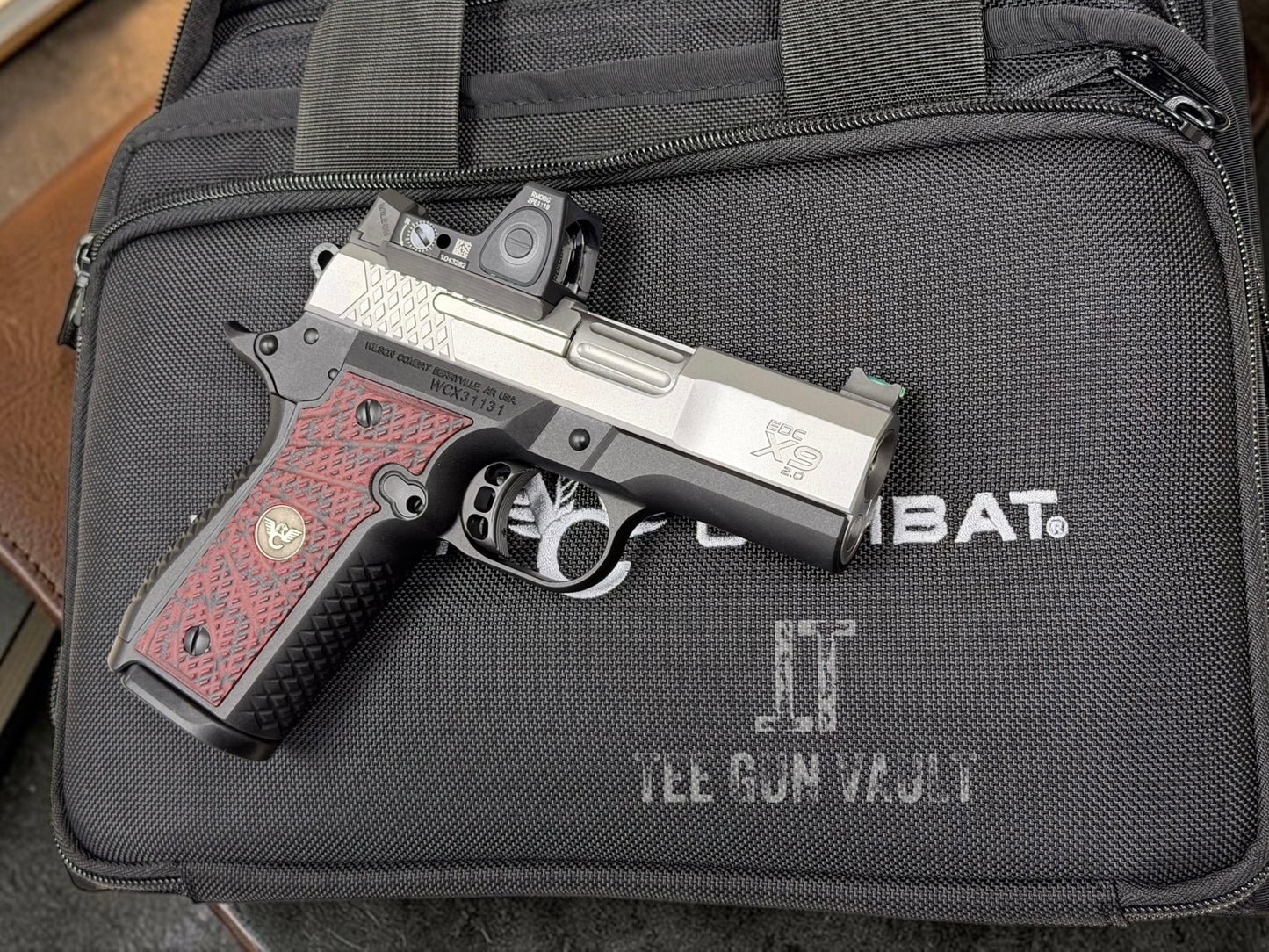 WISON COMBAT EDC X9 2.0 TWO TONE 3.25” WITH TRIJICON RMR GREEN DOT
