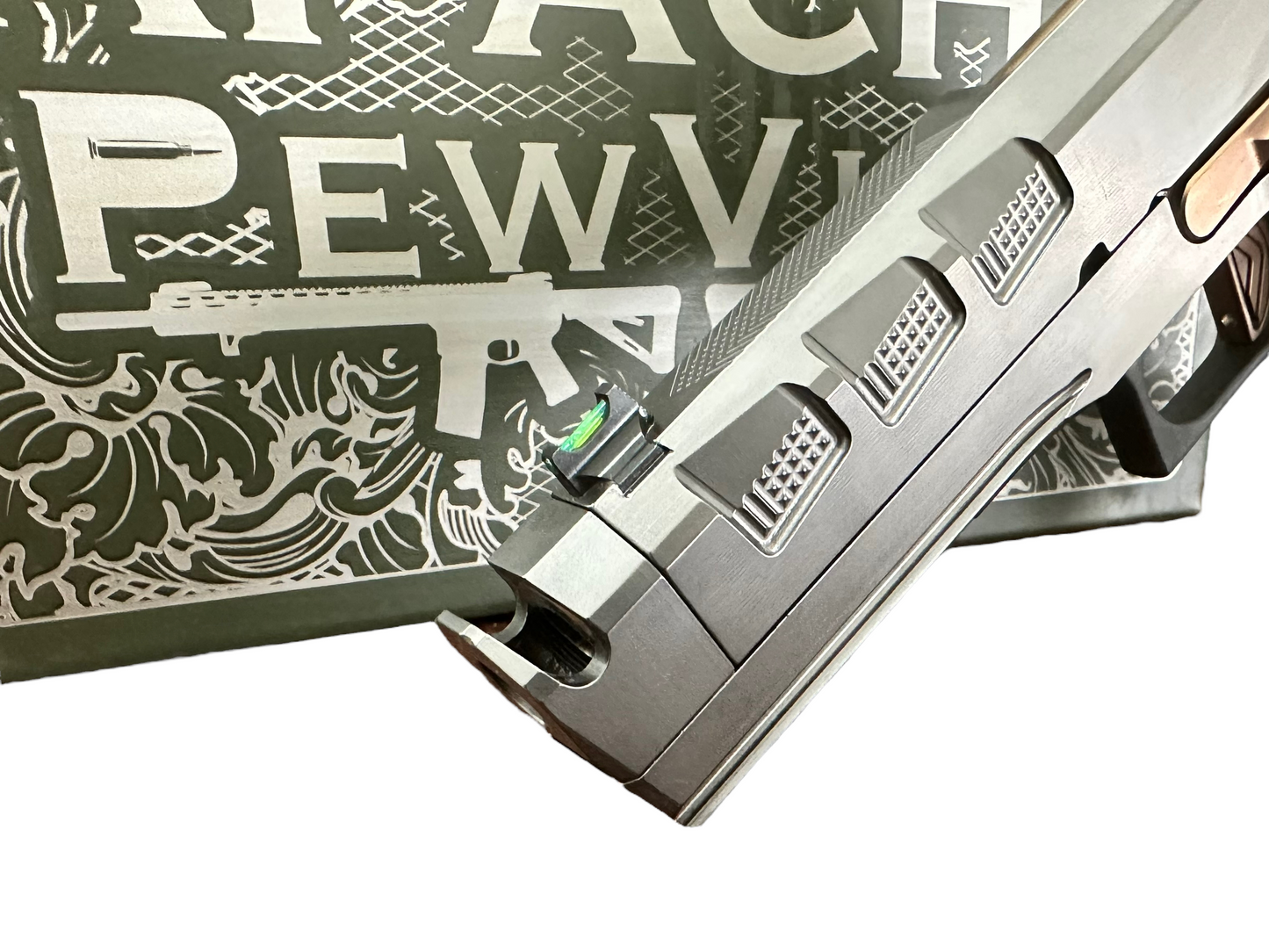 PEWVIEW APACHE 9MM DOUBLE STACK 2011 WATCHTOWER FIREARMS LIMITED EDITION.