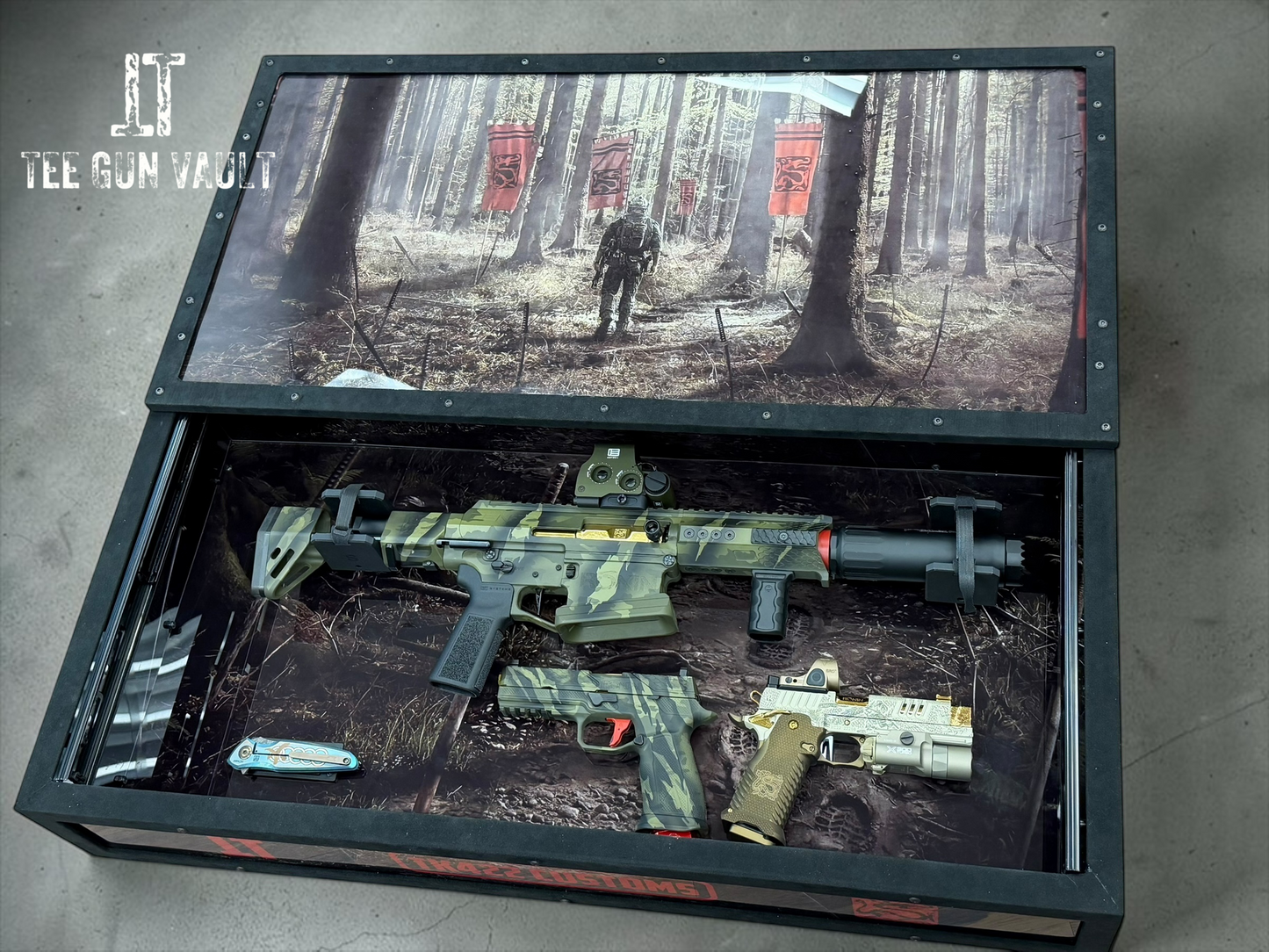 RONIN ULTIMATE 1 OF 1 GENESIS STACCATO AGENCY SIG SPARTAN 5 RINGS KNIFE SET SIGNED WITH COA