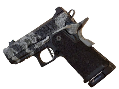 STACCATO CUSTOM CS “BLACKOPS” PORTED 3.5” BLACK CAMO FINISH WITH DRAGON SCALE GRIPS