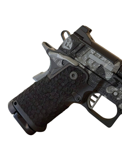 STACCATO CUSTOM CS “BLACKOPS” PORTED 3.5” BLACK CAMO FINISH WITH DRAGON SCALE GRIPS