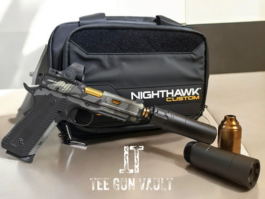 NIGHTHAWK CUSTOM AGENT 2 COMMANDER 9MM URBAN MULTI FINISH WITH SRO AND OSB9 SUPPRESSOR.  (ALL NFA RULES APPLY)