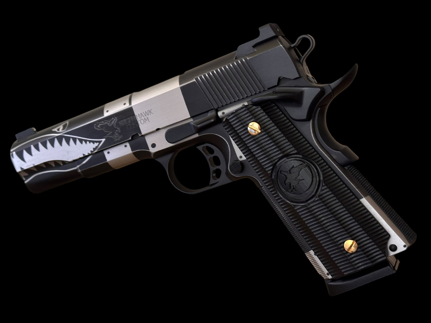 NIGHTHAWK CUSTOM GRP SHARK 1 OF A KIND .45 ACP PRE OWNED EXCELLENT CONDITION