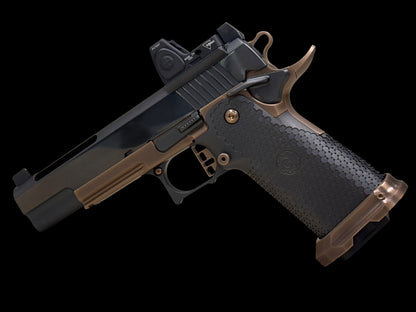 GUNCRAFTER INDUSTRIES 9MM PORTED DS GOVERNMENT POLISHED DLC WITH RMR OPTIC.