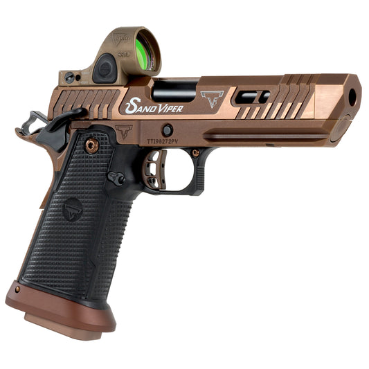 TARAN TACTICAL TTI SAND VIPER SOLID - LIMITED EDITION WITH TRIJICON BLACK SRO 9MM (BLACK SRO) !!!