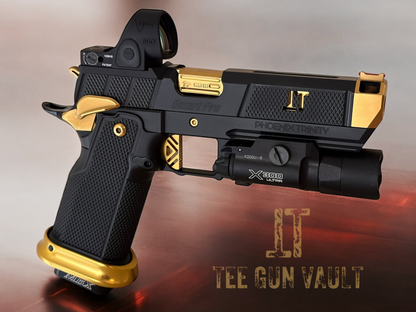 PHOENIX TRINITY DESERT PRO BLACK EDITION LIMITED TO 15 BLACK/GOLD DLC FINISH 9MM (optic & light) not included