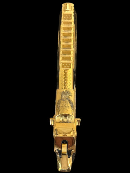 MAGNUM RESEARCH CUSTOM DESERT EAGLE POLISHED 24K GOLD PLATED FINISH 50AE