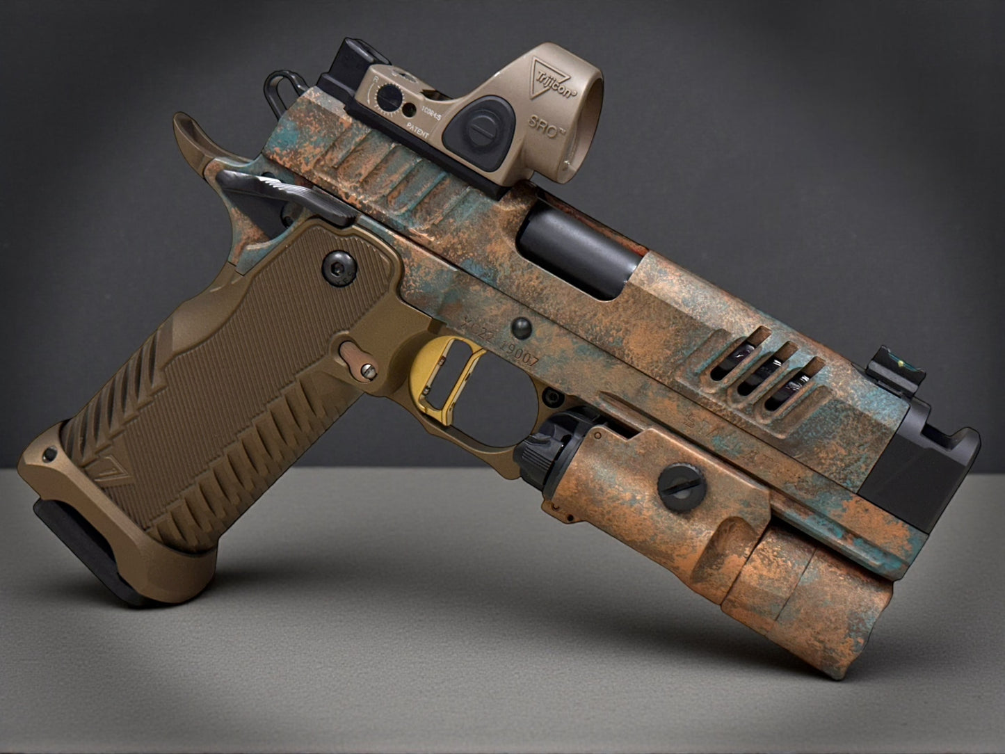 STACCATO CUSTOM XC SUNKEN SHIP EDITION WITH T7 ALUMINUM GRIPS GOLD TRIGGER SRO & X300