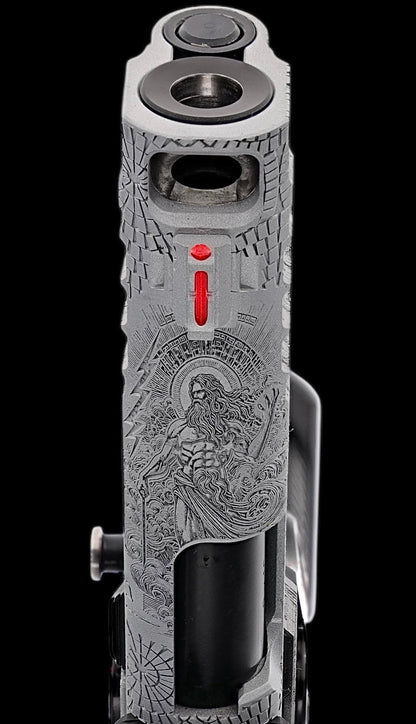 STACCATO CUSTOM C2 “SPARTANS” CHUNK PORTED T7 FULL SIZE GRIPS WITH RED DIRT “EDGE” TRIGGER