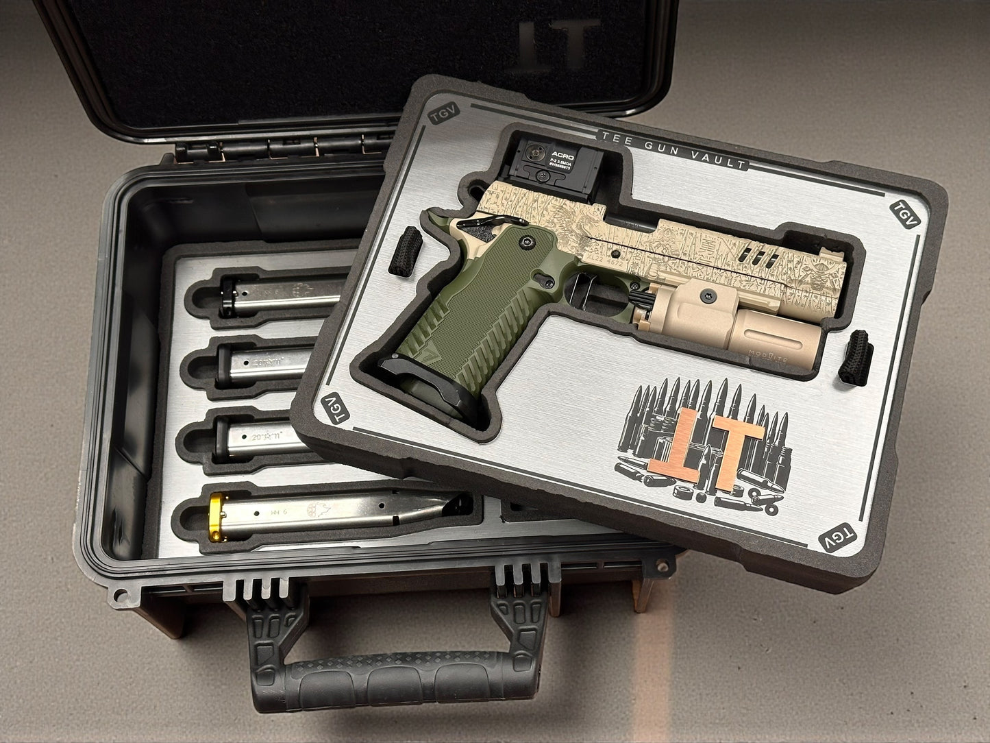 STACCATO CUSTOM XL “IMMORTALS” THEME WITH T7 ALUMINUM GRIPS ACRO P2 & MODLITE