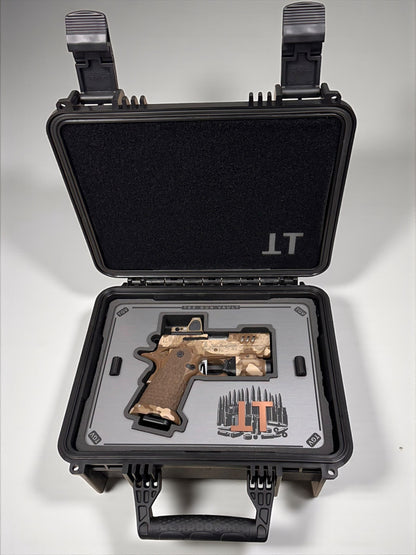 STACCATO CUSTOM CS X SERIES “BLACK OPS” EDITION CHUNK SINGLE PORTED WITH EDGE TRIGGER, RMR AND DRAGON GRIPS
