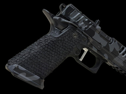 STACCATO CUSTOM HD P4X BLACK MULTI CAM 4” COMP’D BARREL STEEL FRAME WITH EXTRAS