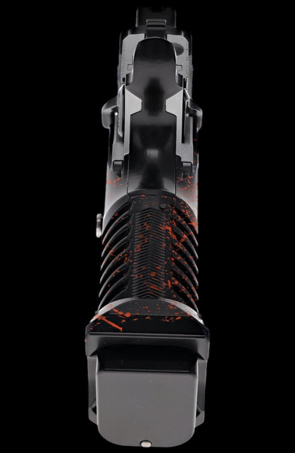 STACCATO CUSTOM C2 “SPARTANS” CHUNK PORTED T7 FULL SIZE GRIPS WITH RED DIRT “EDGE” TRIGGER