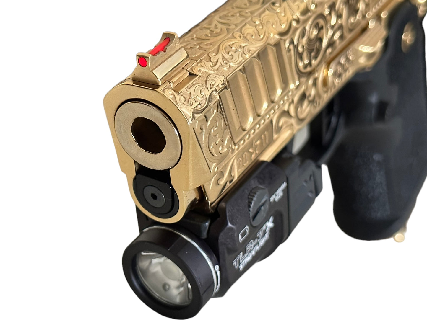 STACCATO CS 9mm FULLY ENGRAVED HIGH POLISHED AND 24k GOLD PLATED 1 OF 1
