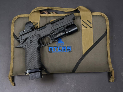 ATLAS GUNWORKS EREBUS V2 COMP’D WITH TRIJICON SRO AND X300 (PRE OWNED) EXCELLENT CONDITION 9MM