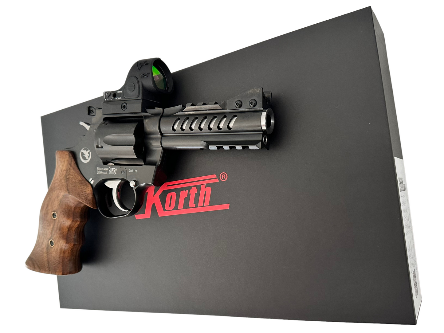 NIGHTHAWK CUSTOM KORTH RANGER 4” REVOLVER WITH PIC OPTIC PLATE (OPTIC NOT INCLUDED)