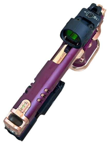 STACCATO CUSTOM XC CHERRY BLACK / ROSE GOLD ALUMINUM GRIPS SRO AND X300