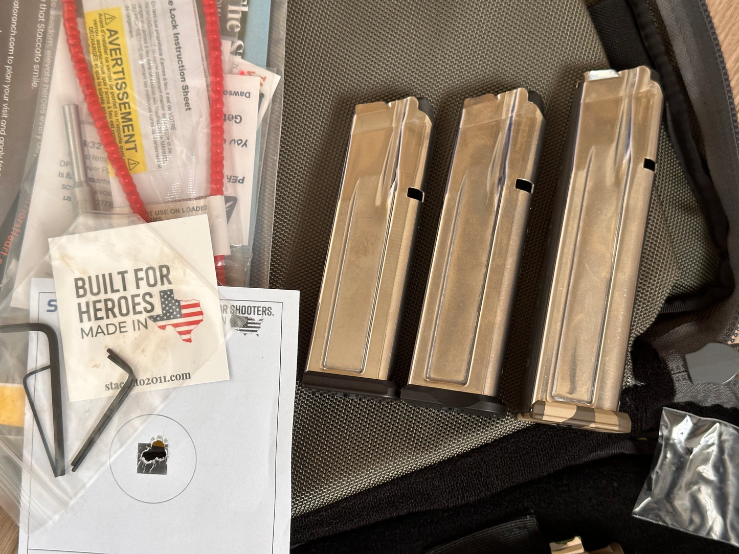 STACCATO CUSTOM C2 PORTED 3.9” MULTICAM WITH T7 ALUMINUM GRIPS INFINITY TRIGGER 9MM