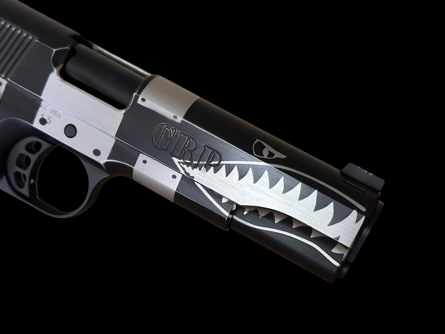 NIGHTHAWK CUSTOM GRP SHARK 1 OF A KIND .45 ACP PRE OWNED EXCELLENT CONDITION
